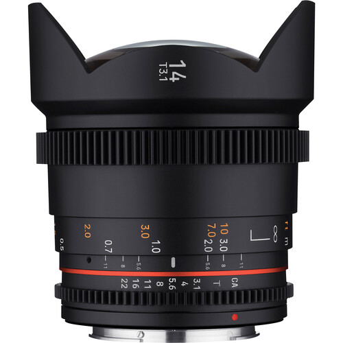  Rokinon 14mm T3.1 DSX Ultra Wide-Angle Cine Lens (EF Mount)